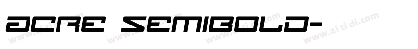 Acre SemiBold字体转换